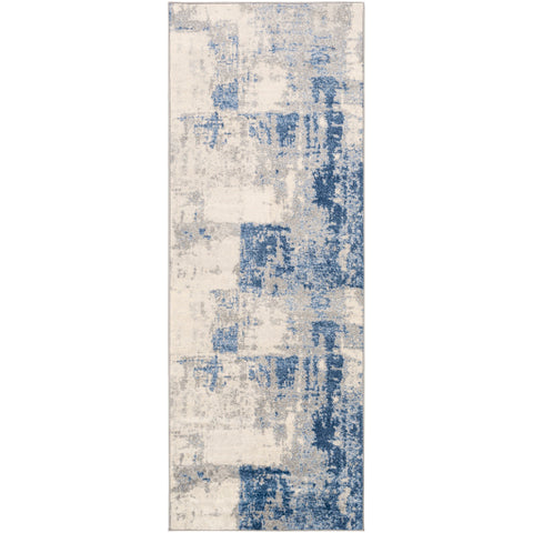 Image of Surya Monaco Modern Navy, Medium Gray, Bright Blue, Silver Gray, Cream Rugs MOC-2324