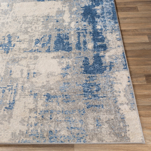 Image of Surya Monaco Modern Navy, Medium Gray, Bright Blue, Silver Gray, Cream Rugs MOC-2324