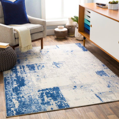 Image of Surya Monaco Modern Navy, Medium Gray, Bright Blue, Silver Gray, Cream Rugs MOC-2324