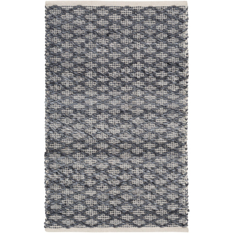 Image of Surya Modena Modern Light Gray, Charcoal, Cream Rugs MOE-1000