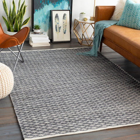 Image of Surya Modena Modern Light Gray, Charcoal, Cream Rugs MOE-1000