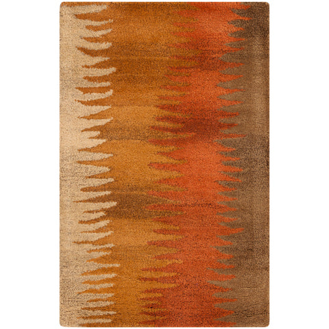 Image of Surya Mosaic Modern Burnt Orange, Wheat, Dark Brown Rugs MOS-1004