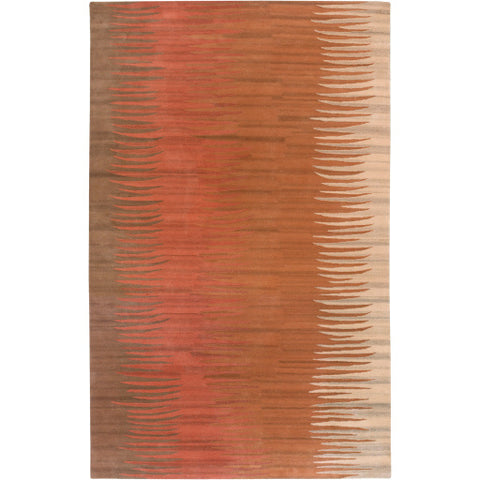 Image of Surya Mosaic Modern Burnt Orange, Wheat, Dark Brown Rugs MOS-1004