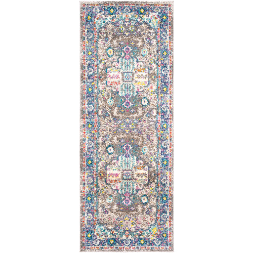 Surya Morocco Traditional Navy, Pale Blue, Teal, Charcoal, Light Gray, Saffron, Bright Yellow, Fuschia, Bright Orange, Coral, Camel, Bright Red, Beige, White Rugs MRC-2301