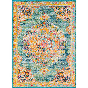 Surya Morocco Traditional Teal, Navy, Pale Blue, Bright Orange, Grass Green, Bright Red, Coral, Fuschia, Saffron, Bright Yellow, Light Gray, Camel, Beige, White Rugs MRC-2320