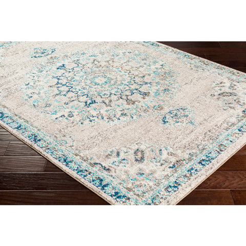 Image of Surya Morocco Traditional Light Gray, Camel, Teal, Pale Blue, Charcoal, Navy, Beige, White Rugs MRC-2321