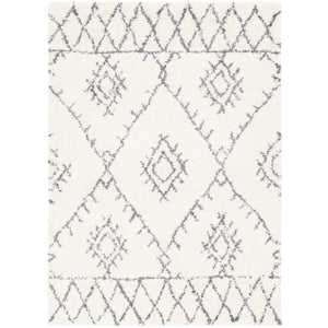 Surya Maroc Shag Global White, Medium Gray Rugs MRS-2303