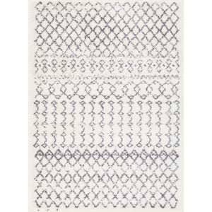 Surya Maroc Shag Global Medium Gray, White Rugs MRS-2311