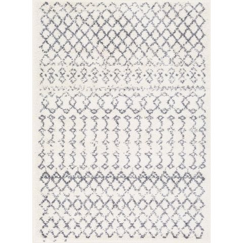 Image of Surya Maroc Shag Global Medium Gray, White Rugs MRS-2311