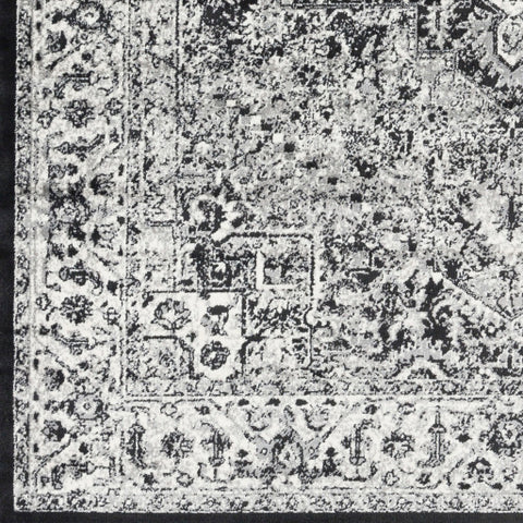 Image of Surya Mumbai Traditional Medium Gray, Black, White Rugs MUM-2301