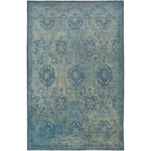 Surya Mykonos Traditional Aqua, Emerald, Sea Foam, Sky Blue, Dark Brown Rugs MYK-5015