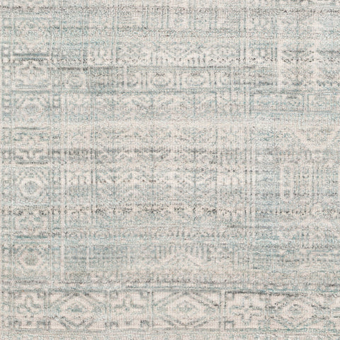 Image of Surya Nobility Traditional Teal, White, Charcoal, Light Gray Rugs NBI-2300
