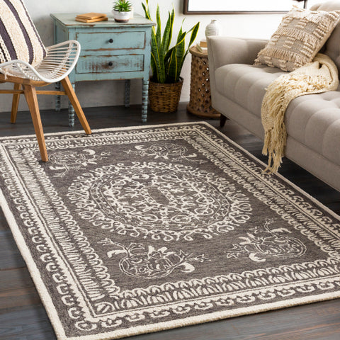 Image of Surya Newcastle Traditional Black, Cream Rugs NCS-2305