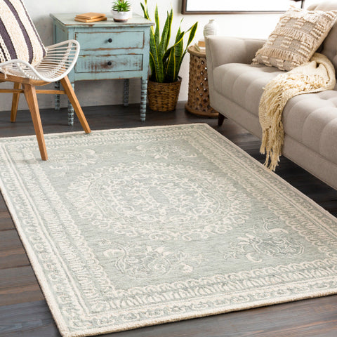 Image of Surya Newcastle Traditional Sea Foam, Sage, Cream Rugs NCS-2306