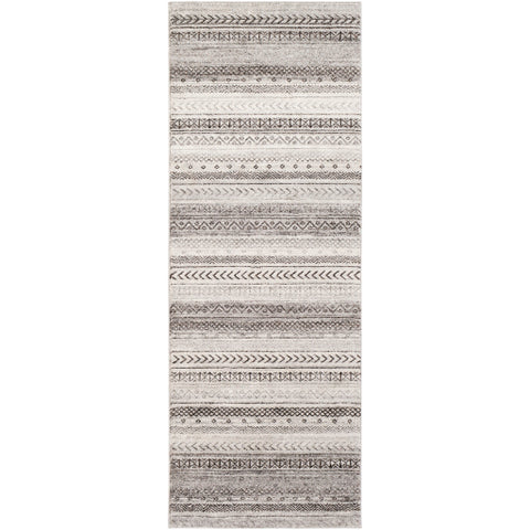 Image of Surya Nepali Global Medium Gray, Cream, Black, Dark Brown Rugs NPI-2307