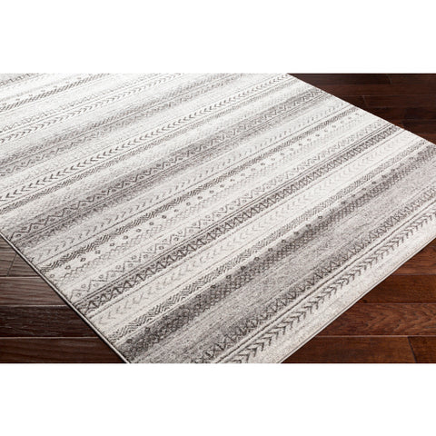 Image of Surya Nepali Global Medium Gray, Cream, Black, Dark Brown Rugs NPI-2307