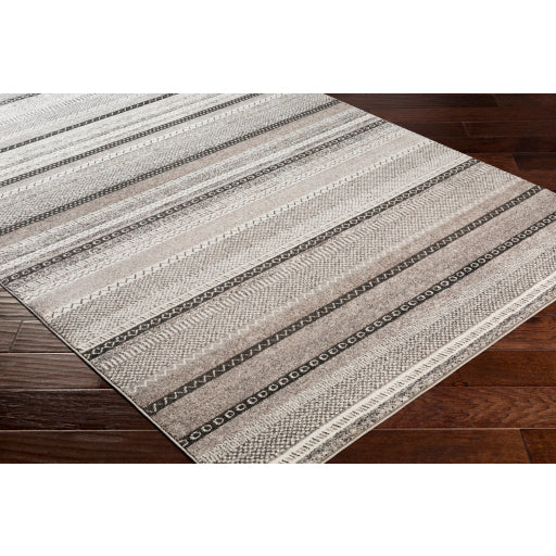 Surya Nepali Global Camel, Black, Cream, Medium Gray, Dark Brown Rugs NPI-2311