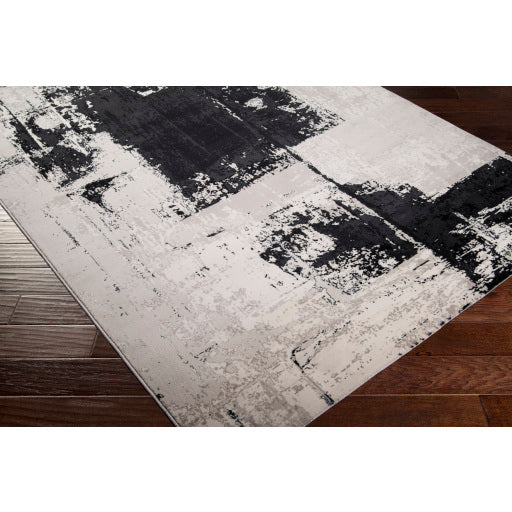 Surya Nuage Modern Light Gray, Black, Taupe Rugs NUA-1004