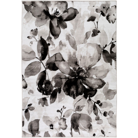 Image of Surya Nova Modern Black, Medium Gray, Charcoal, Ivory Rugs NVA-3013