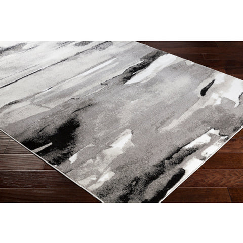 Image of Surya Nova Modern Light Gray, Medium Gray, Charcoal, Black, Ivory Rugs NVA-3034