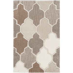 Surya Oasis Cottage Medium Gray, Light Gray, Taupe, Dark Brown, Khaki, Cream Rugs OAS-1088