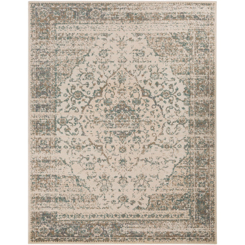Image of Surya Oslo Traditional Teal, Charcoal, Camel, Light Gray, Beige, Cream Rugs OSL-2300