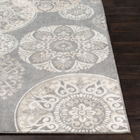 Image of Surya Oslo Cottage Charcoal, Light Gray, Beige, Cream Rugs OSL-2314