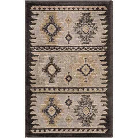 Image of Surya Paramount Rustic Medium Gray, Charcoal, Khaki, Beige Rugs PAR-1046