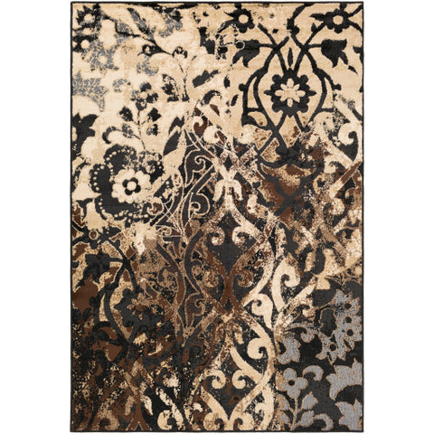 Image of Surya Paramount Traditional Charcoal, Black, Khaki, Dark Brown, Medium Gray, Beige Rugs PAR-1066