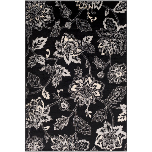 Surya Paramount Cottage Black, Charcoal, Medium Gray, Beige Rugs PAR-1093