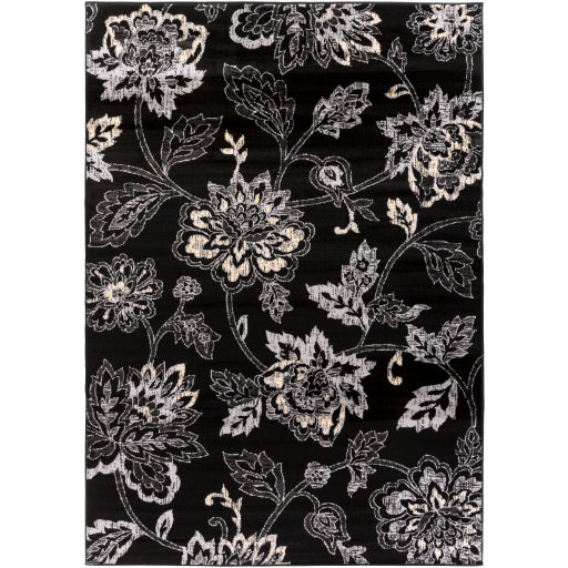 Surya Paramount Cottage Black, Charcoal, Medium Gray, Beige Rugs PAR-1093