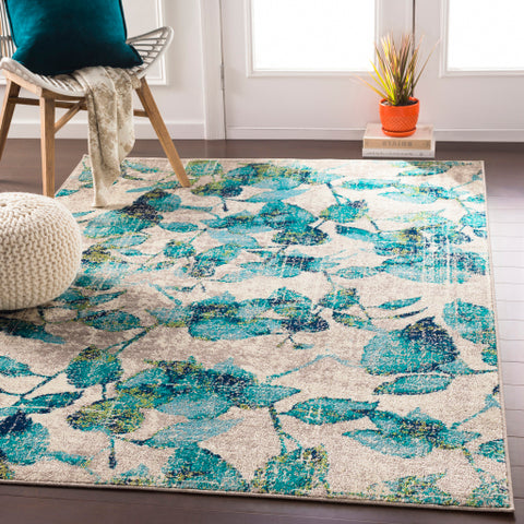 Image of Surya Paramount Modern Teal, Aqua, Dark Blue, Lime, Light Gray, Cream Rugs PAR-1113