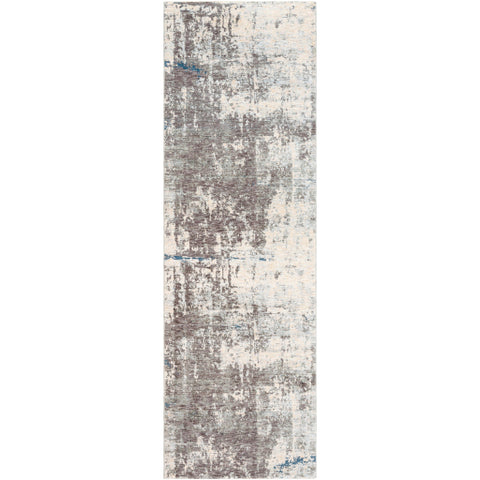 Image of Surya Presidential Modern Medium Gray, Charcoal, Ivory, Butter, Pale Blue, Bright Blue, Lime, Peach, Burnt Orange Rugs PDT-2301