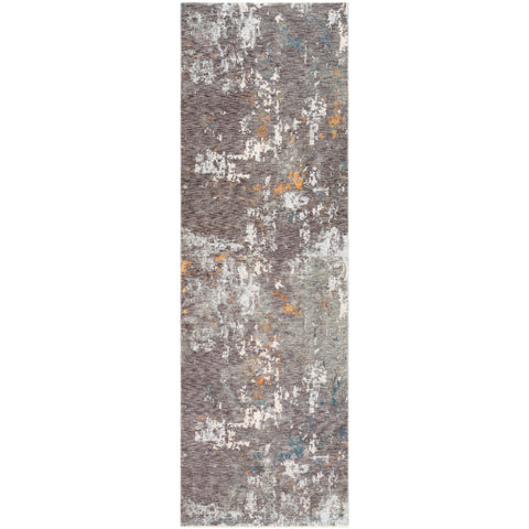 Image of Surya Presidential Modern Charcoal, Medium Gray, Pale Blue, Burnt Orange, Peach, Ivory, Butter, Bright Blue, Lime Rugs PDT-2302