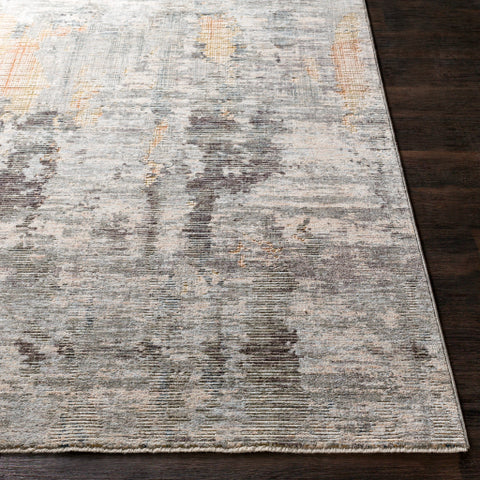 Image of Surya Presidential Modern Lime, Peach, Burnt Orange, Pale Blue, Bright Blue, Ivory, Butter, Medium Gray, Charcoal Rugs PDT-2306