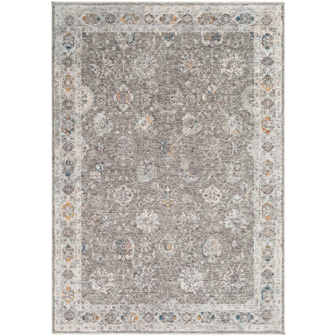 Image of Surya Presidential Traditional Lime, Medium Gray, Ivory, Butter, Bright Blue, Peach, Burnt Orange, Pale Blue, Charcoal Rugs PDT-2307