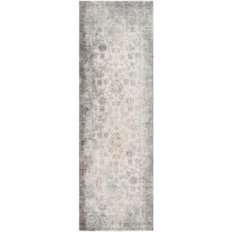 Image of Surya Presidential Traditional Medium Gray, Ivory, Butter, Pale Blue, Bright Blue, Charcoal, Lime, Peach, Burnt Orange Rugs PDT-2310