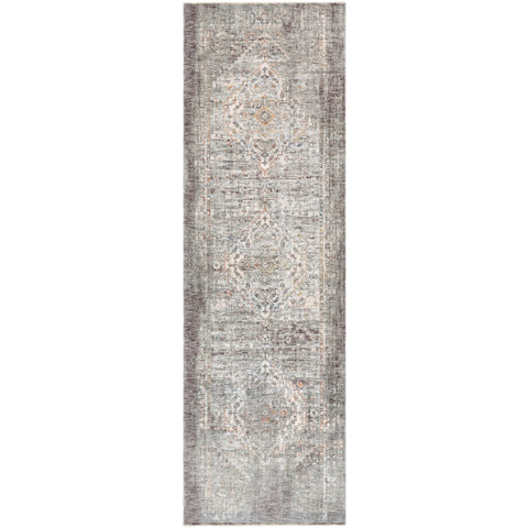 Image of Surya Presidential Traditional Medium Gray, Charcoal, Ivory, Butter, Pale Blue, Bright Blue, Lime, Peach, Burnt Orange Rugs PDT-2311