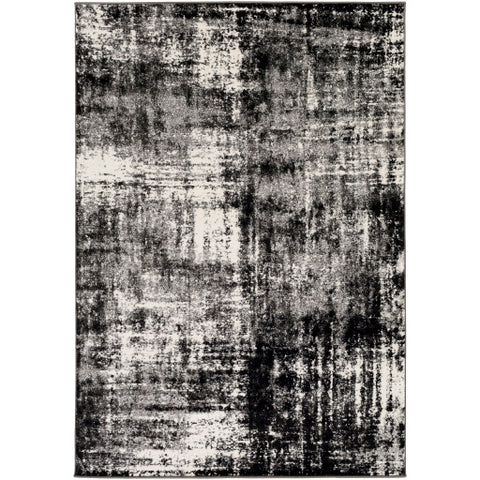 Image of Surya Pepin Modern Charcoal, Black, Cream, Medium Gray Rugs PEI-1006