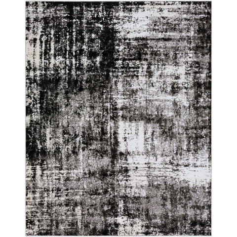 Image of Surya Pepin Modern Charcoal, Black, Cream, Medium Gray Rugs PEI-1006