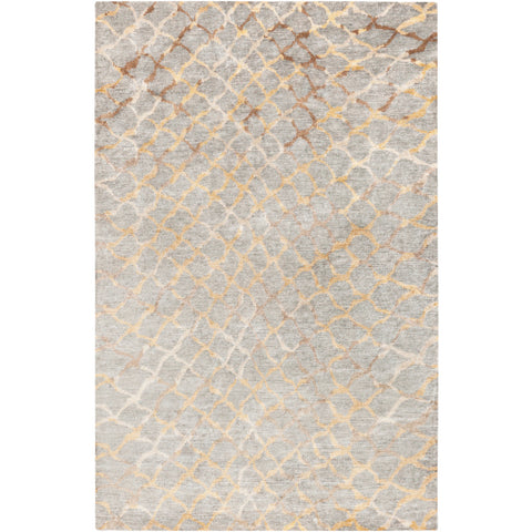 Image of Surya Platinum Modern Medium Gray, Khaki, Ivory, Camel Rugs PLAT-9018