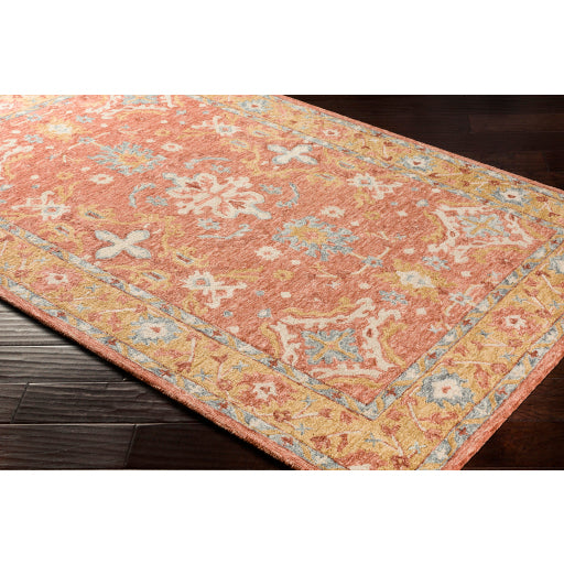 Surya Panipat Traditional Camel, Dark Brown, Olive, Teal, Ice Blue, Cream Rugs PNP-2305
