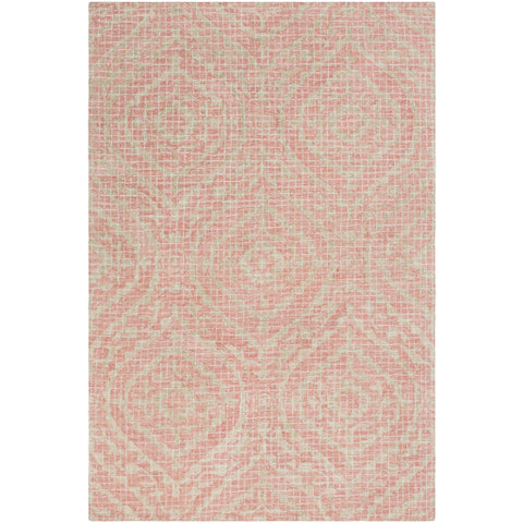 Image of Surya Piastrella Global Coral, Olive, White, Cream Rugs PST-2302