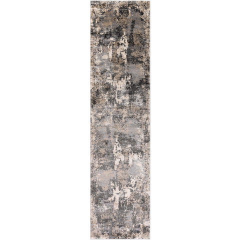 Image of Surya Pune Modern Charcoal, Black, Beige, Khaki, Camel Rugs PUN-2305