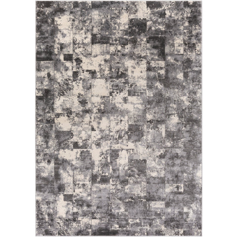 Image of Surya Pune Modern Charcoal, Black, Beige, Medium Gray Rugs PUN-2306