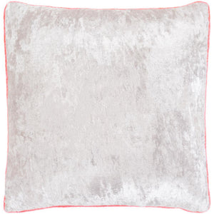 Surya Pixel Solid & Border Ivory, Bright Pink Pillow Cover PXL-001-Wanderlust Rugs