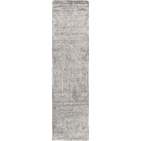 Image of Surya Quartz Modern Ice Blue, Charcoal Rugs QTZ-5000