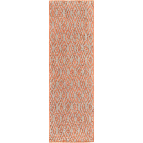 Image of Surya Quartz Modern Burnt Orange, Dark Brown Rugs QTZ-5010