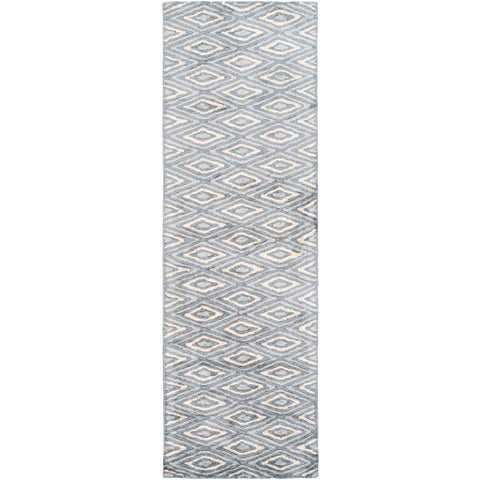 Image of Surya Quartz Modern Charcoal, Light Gray, Cream Rugs QTZ-5015