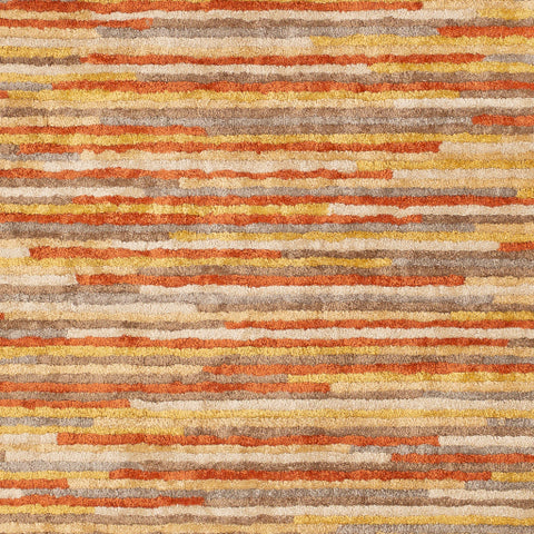 Image of Surya Quartz Modern Burnt Orange, Mustard, Dark Brown, Tan, Khaki Rugs QTZ-5036